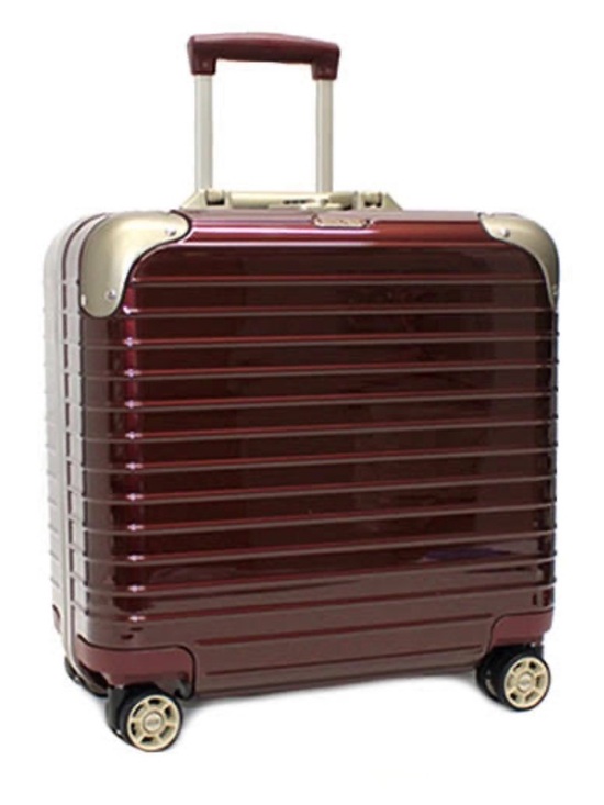 RIMOWA Handbags - Rimowa Hardside Carry-On Luggage in Deep Burgundy with Gold Accents